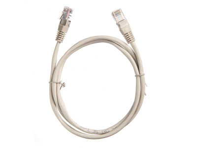 Патч-корд Technolink UTP4 cat 5e, 1,0м, ВС, LSZH, серый, литой коннектор