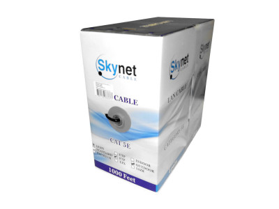 Кабель Skynet Light FTP4 cat.5е, одножильный, 305м, Cu, Проходит Fluke тест, для наружных работ, черный