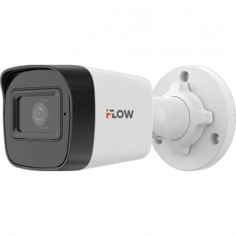 F-0(B)(2.8mm) iFlow  Уличная цилиндрическая IP-камера, 2Мп, ИК, микрофоном