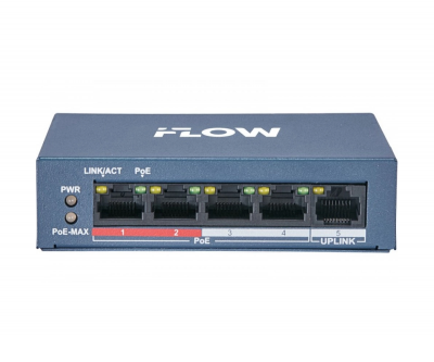 F-SW-EU205POE-V/L iFlow Неуправляемый L2 коммутатор на 4 порта, PoE, uplink