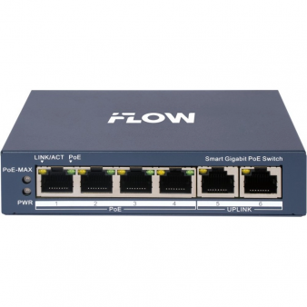 F-SW-EM206POE-VM iFlow Смарт-управляемый L2 коммутатор на 4 порта, PoE, uplink