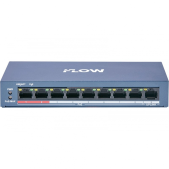 F-SW-EU209POE-V/L iFlow Неуправляемый L2 коммутатор на 8 портов, PoE, uplink