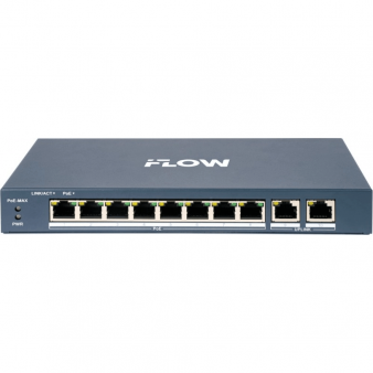 F-SW-EM410POE-VM/L iFlow Смарт-управляемый L2 коммутатор на 8 портов, PoE, uplink