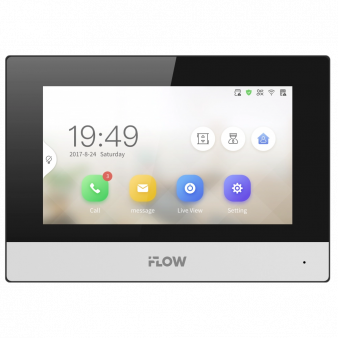 F-VI-3442HPWE1 iFlow 7“ гибридный IP видеодомофон, Wi-Fi