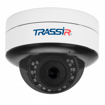 TR-D3153IR2 v2 2.7-13.5 TRASSIR Купольная антивандальная IP видеокамера, объектив 2.7-13.5мм, Ик, 5Мп, Poe, встроенный микрофон, MicroSD