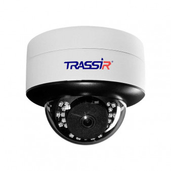 TR-D3152ZIR2 v2 2.8-8 TRASSIR Купольная антивандальная IP видеокамера, объектив 2.8-8мм, Ик, 5Мп, Poe, встроенный микрофон, MicroSD