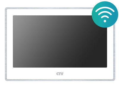 CTV-M5702NG белый Монитор  видеодомофона 7", сенсорный дисплей, AHD, запись Full HD, Wi-Fi