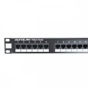 27B-F5-24BL Eurolan Коммутационная панель кат. 5е, FTP, 19, 1U, 24хRJ45, 568A/В, черная