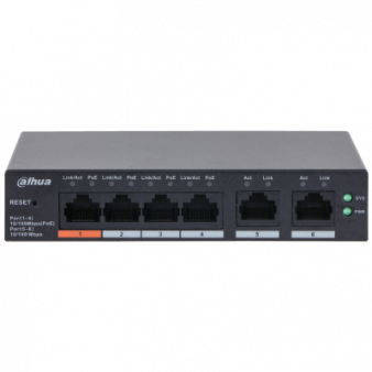 DH-CS4006-4ET-60 Dahua 4-портовый PoE коммутатор
