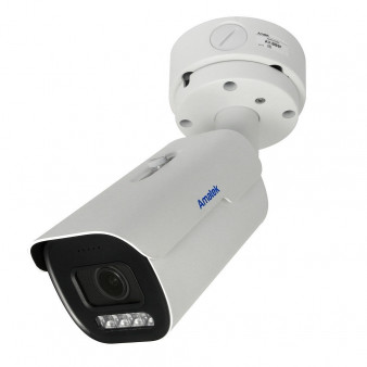 AC-IS505ZS Amatek Уличная цилиндрическая IP камера, 2.7-13.5мм, 5Мп, ИК+LED, PoE, microSD, микрофон