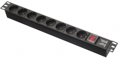 TSn 19 PDU8PС14S Tantos Блок электрических розеток 220В, 19", 1U, 8 розеток (Schuko)