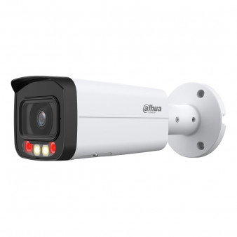 DH-IPC-HFW2249TP-AS-IL-0600B Dahua Уличная цилиндрическая IP камера, 6мм, ИК+LED, 2Мп, PoE, микрофон