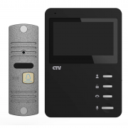 CTV-DP1400N (черный+серебро) Комплект аналогового видеодомофона