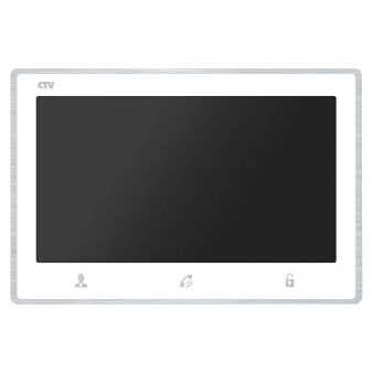 KIT 2703 (белый+серебро) CTV Комплект аналогового видеодомофона