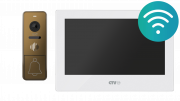 KIT Cloud 7 (белый+бронза) CTV Комплект аналогового видеодомофона