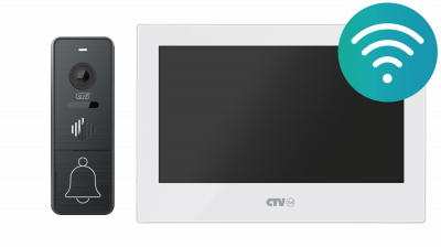 KIT Cloud 7 (белый+графит) CTV Комплект аналогового видеодомофона