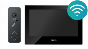 KIT Cloud 7 (черный+графит) CTV Комплект аналогового видеодомофона