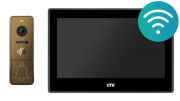 KIT 5702 NG (черный+бронза) CTV Комплект аналогового видеодомофона