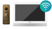 KIT 5902 NG (белый+бронза) CTV Комплект аналогового видеодомофона