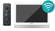 KIT 5902 NG (белый+графит) CTV Комплект аналогового видеодомофона