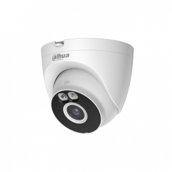 DH-IPC-T2AP-PV-0360B Dahua Купольная уличная IP-камера, 3.6мм, 2Mп, ИК+LED, микрофон, динамик