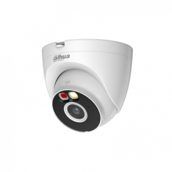 DH-IPC-T2AP-PV-0360B Dahua Купольная уличная IP-камера, 3.6мм, 2Mп, ИК+LED, микрофон, динамик