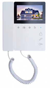 Elly-S с трубкой Tantos Монитор цветного видеодомофона с трубкой на магните, TFT LCD 4,3"
