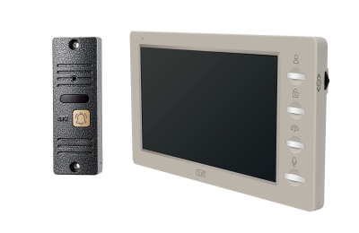 CTV-DP3702 Gamma (бежевый+серебро) Комплект видеодомофона