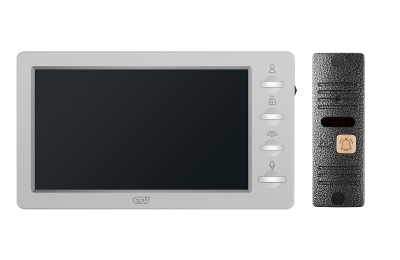 CTV-DP3702 Gamma (дымка+серебро) Комплект видеодомофона