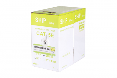 Кабель UTP 5E Ship lite 4x2xAWG25, 305 м, медь, Eletec (06-418)