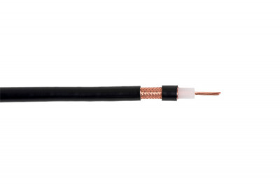 Кабель коаксиальный RG-59 MICRO MIL17 черный, 100 м, Eletec (03-090)