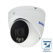 AC-IDV502MFSX (2.8) Amatek Купольная антивандальная IP камера, 2.8мм, 5Мп, ИК+LED, POE, микрофон, microSD
