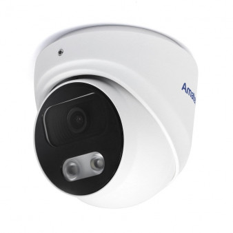 AC-IDV402ME Amatek Купольная антивандальная IP камера, 2.8мм, 4Мп, ИК, PoE, микрофон