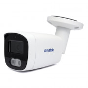 AC-IS402ME Amatek Уличная цилиндрическая IP камера, 2.8мм, 4Мп, ИК, PoE, микрофон
