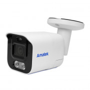 AC-IS512DA Amatek Уличная цилиндрическая IP камера, 2.8мм, 5Мп, ИК+LED, PoE, микрофон+динамик
