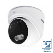 AC-IDV802MF Amatek Купольная антивандальная IP камера, 2.8мм, 8Мп, ИК+LED, PoE, микрофон