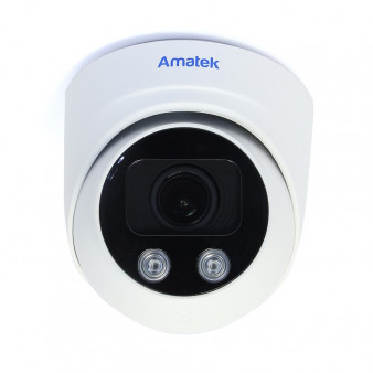 AC-IDV521 Amatek Уличная купольная IP камера, 2.7-13.5мм, 5Мп, ИК, PoE, микрофон