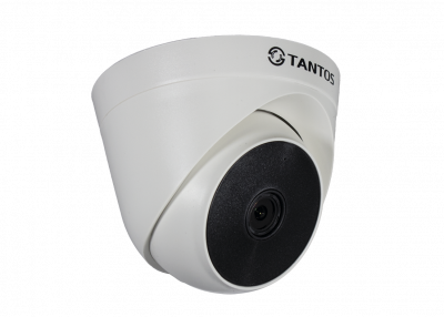 TSc-E2HDf TANTOS Купольная внутренняя мультиформатная MHD (AHD/CVI/CVBS/TVI) видеокамера, обьектив 2.8мм, Ик, 2Мп