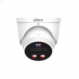 DH-IPC-HDW3449HP-AS-PV-0280B-PRO Dahua Купольная уличная IP-камера, 2.8мм, 4Mп, ИК+LED, микрофон