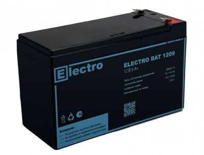 ELECTRO ВАТ 1209 AGM аккумулятор, 12В, 9Ач