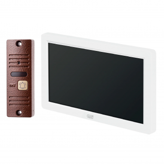 CTV-DP3722 Spectrum (белый+медь) Комплект видеодомофона