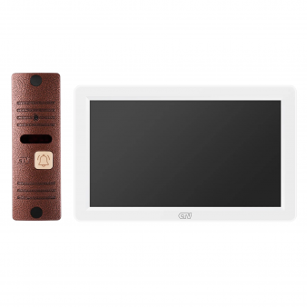 CTV-DP3722 Spectrum (белый+медь) Комплект видеодомофона