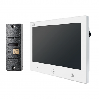 CTV-DP3713 Astra Plus (белый+серебро) Комплект видеодомофона