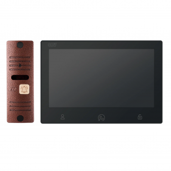 CTV-DP3713 Astra Plus (черный+медь) Комплект видеодомофона