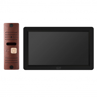 CTV-DP3722 Spectrum (черный+медь) Комплект видеодомофона