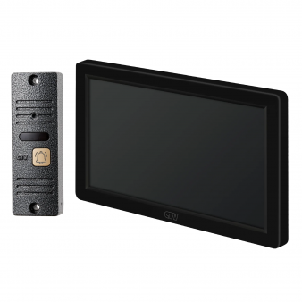 CTV-DP3722 Spectrum (черный+серебро) Комплект видеодомофона