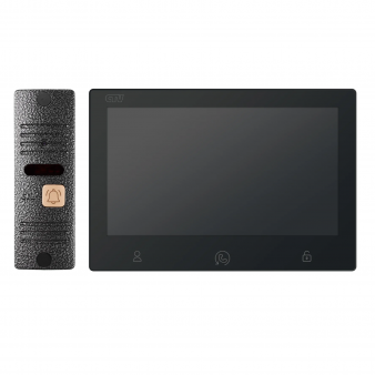 CTV-DP3713 Astra Plus (черный+серебро) Комплект видеодомофона