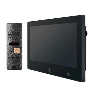 CTV-DP3713 Astra Plus (черный+серебро) Комплект видеодомофона