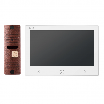 CTV-DP3713 Astra Plus (белый+медь) Комплект видеодомофона