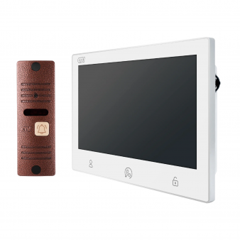 CTV-DP3713 Astra Plus (белый+медь) Комплект видеодомофона